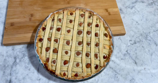 Crostata di mandorle e ricotta