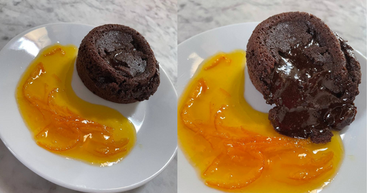 tortino al cioccolato e mandorla