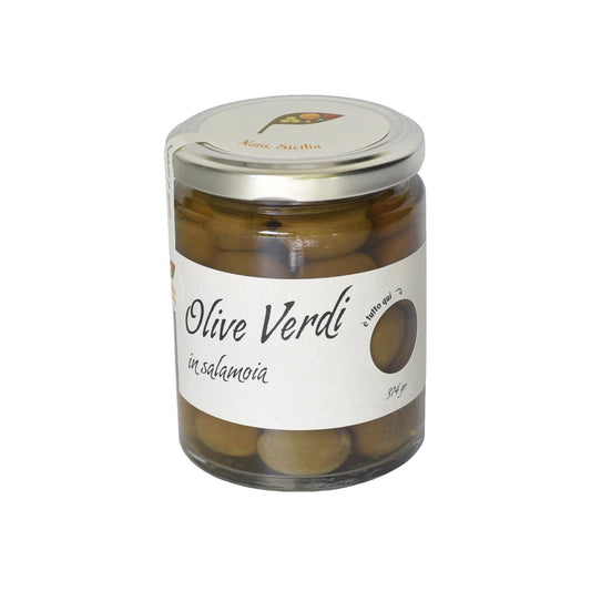Olive verdi naturali in salamoia - 290 gr